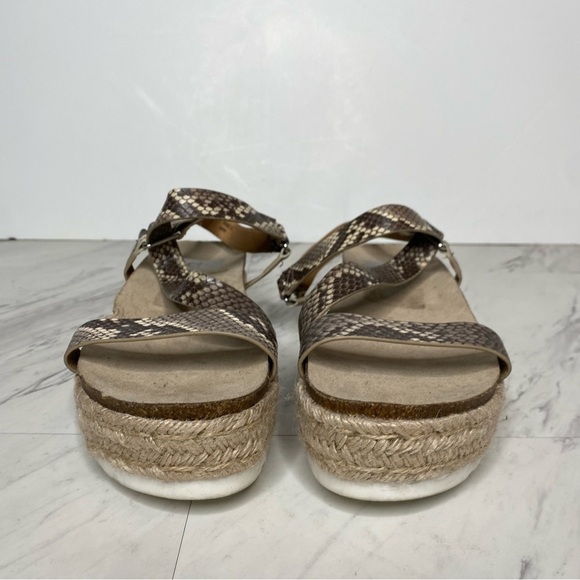 DV Dolce Vita Iman Espadrille Platform Snakeskin Sandal 9 1/2 - Picture 2 of 14